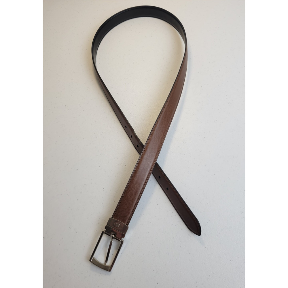 Dockers‎ Brown Black Leather Reversible Formal Casual Dress Belt Men's Size 44